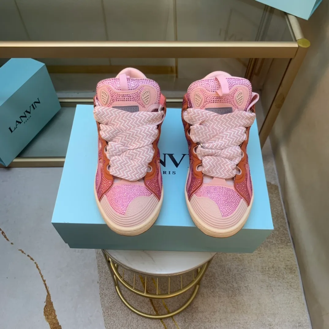 💰620. Lanvin LANVIN. 22 colors: nubuck fabric, breathable mesh, cowhide feet! Same style for men and women: sizes 35-46! High and low versions!
